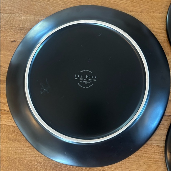Rae Dunn Black 'YUM' Dinnerware Set - Picture 4 of 7